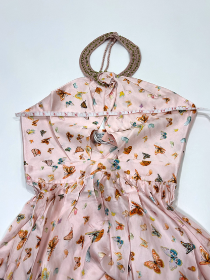 My Beachy Side x Emily in Paris Butterfly Halter Mini Dress Pink - M