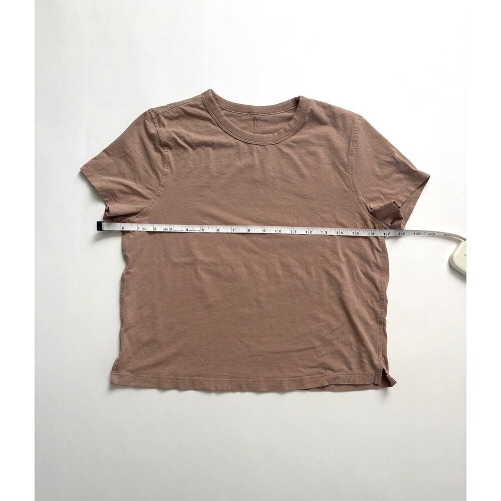 Lululemon Classic Fit Cotton Blend T-Shirt Mauve Pink - 4
