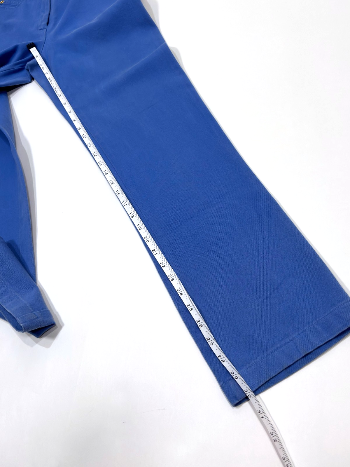 St. John Sport Essentials Blue + Gold Detail Straight Leg Pant Jean - 0