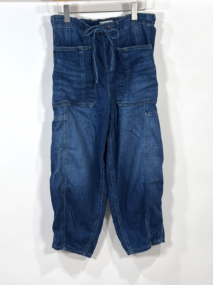 We The Free People Silverton Barrel Jeans Earth Angel - S