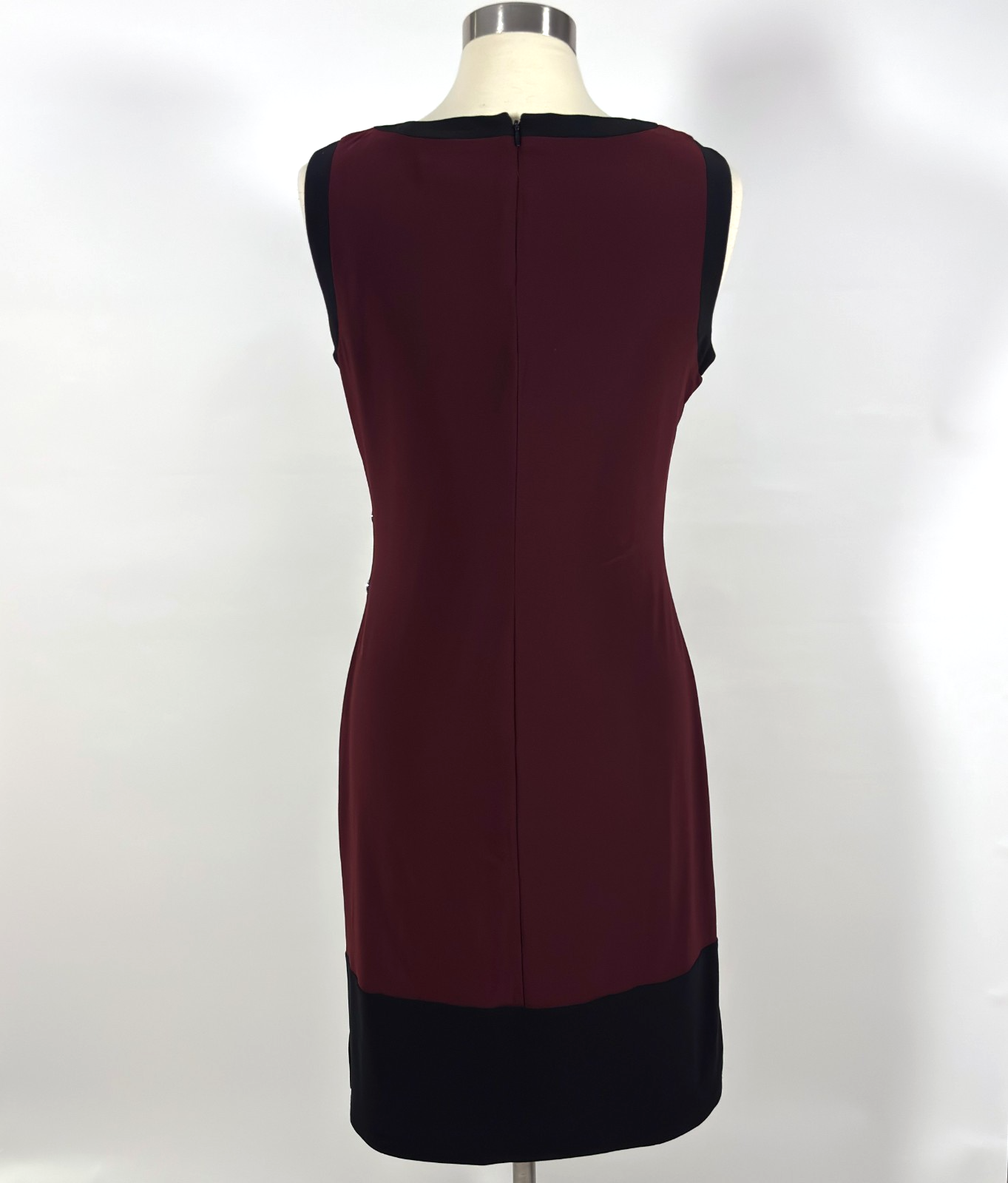 Lauren Ralph Lauren Sleeveless Ruched Sheath Dress Side Buttons - 12