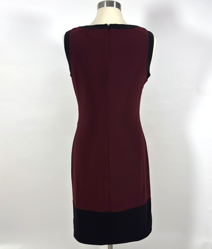 Lauren Ralph Lauren Sleeveless Ruched Sheath Dress Side Buttons - 12