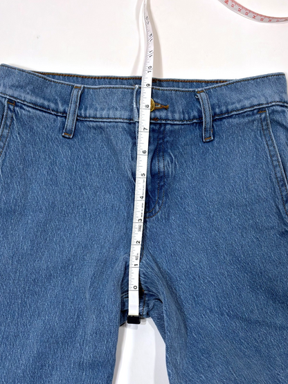 Express 70s Flare Mid Rise Jeans Light Wash - 0