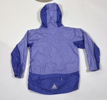 LL Bean Rain Coat Jacket Windbreaker Hoodie Blue - Kids 10-12