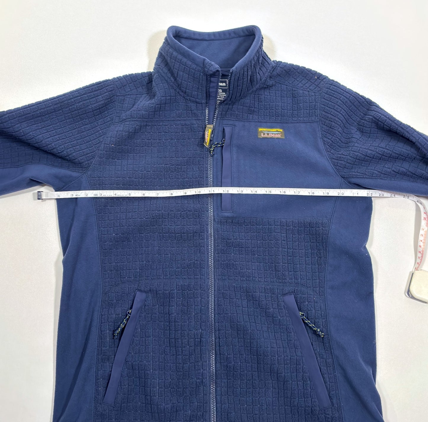 LL Bean Fleece Mountain Classic Zip Up Jacket Navy - M