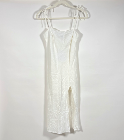 Princess Polly Eleni White Midi Dress Tie Shoulder - 2