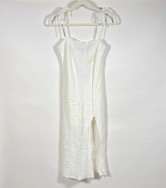 Princess Polly Eleni White Midi Dress Tie Shoulder - 2