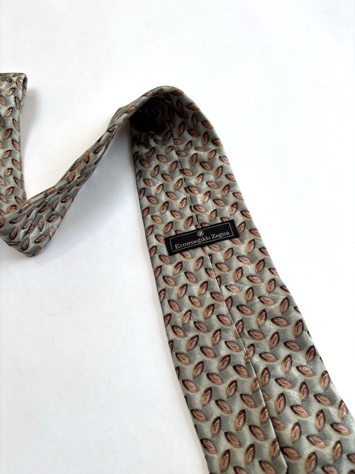 Ermenegildo Zegna Silk Neck Tie Italy Vintage 3.75"