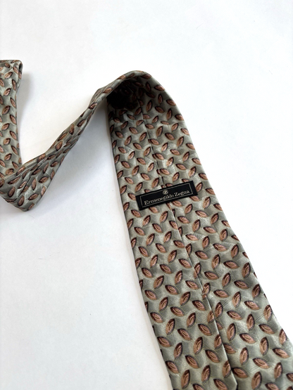 Ermenegildo Zegna Silk Neck Tie Italy Vintage 3.75"