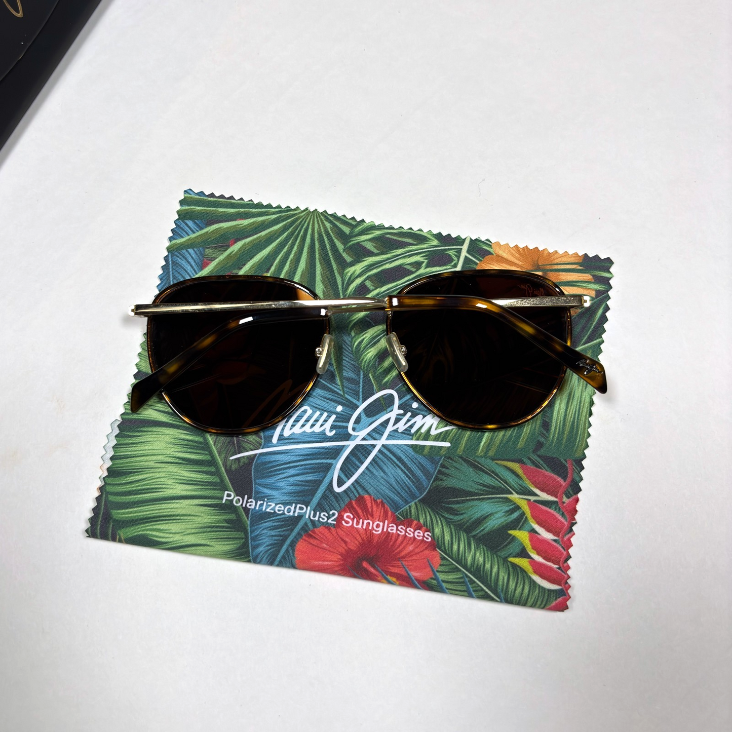 Maui Jim Noni Polarized Aviator Sunglasses Tortoise with Gold