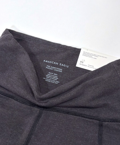 AE The Everything High-Waisted Pocket Legging Charcoal Grey - XS