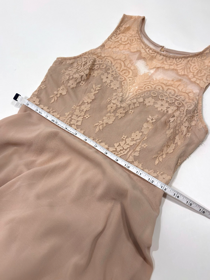 Lulus Forever Kind of Love Blush Lace Maxi Dress - M