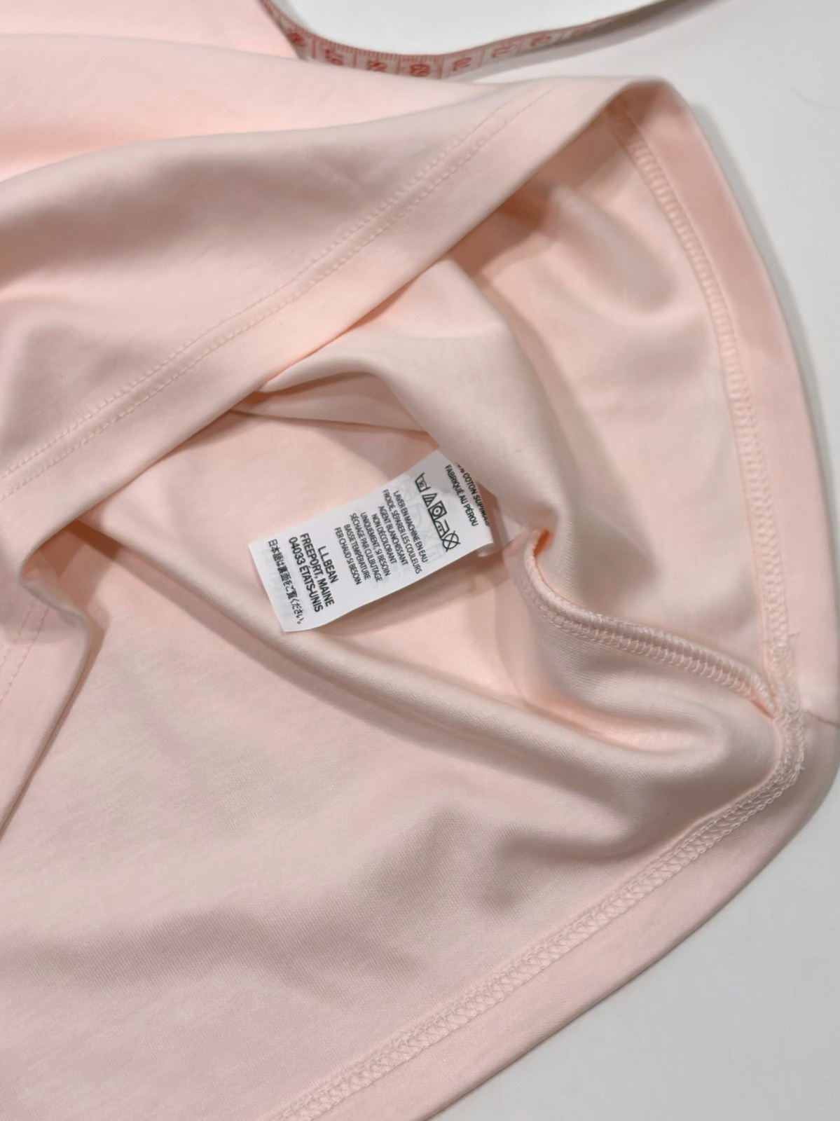 LL Bean Cotton Tank Top Petal Pink - S