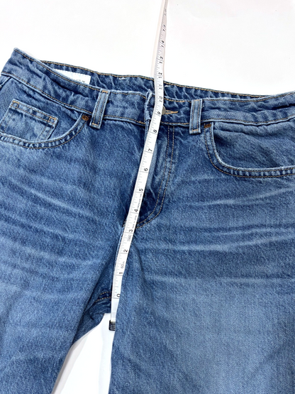 Zara Straight Leg Full Length Jeans Medium Wash - 6