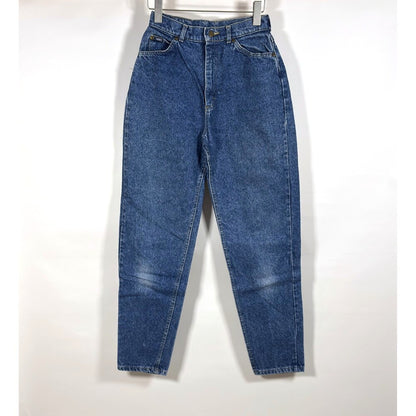 Vintage Lee Tapered Leg Mom Denim Jeans 80s 90s Medium Wash - 25