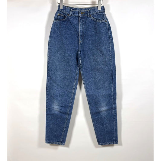 Vintage Lee Tapered Leg Mom Denim Jeans 80s 90s Medium Wash - 25