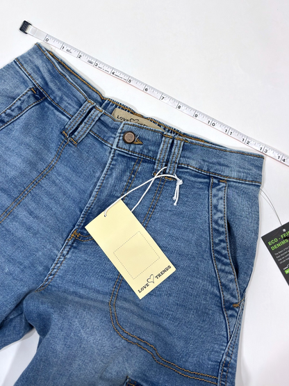 Love Trends Cargo Side Strap Utility Pocket Jeans - 9
