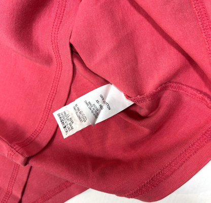 LL Bean Cotton Crewneck T-Shirt Short Sleeve Pink - XS