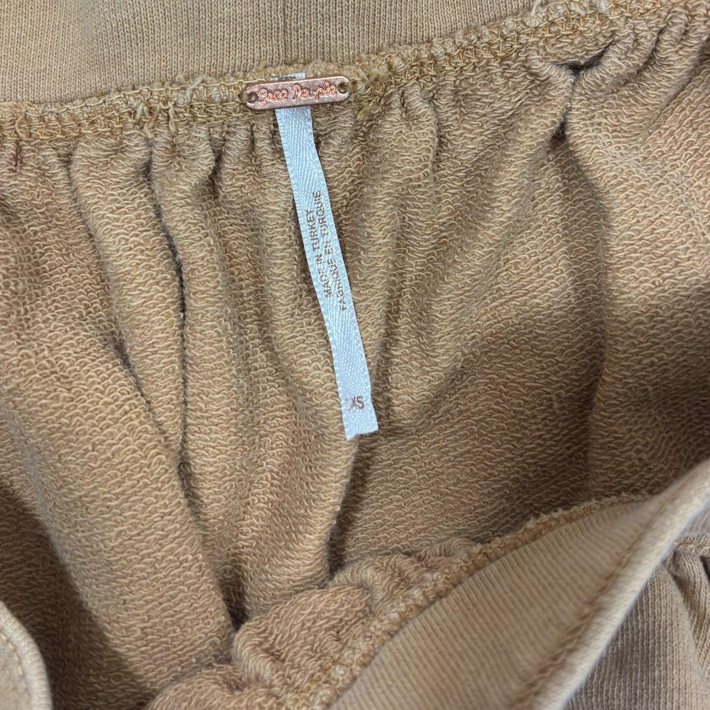 Free People Butterfly Sleeve Top Cafe Brown Cotton - XS