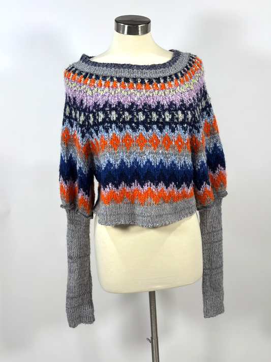 Free People Home for the Holidays Fair Isle Sweater - M