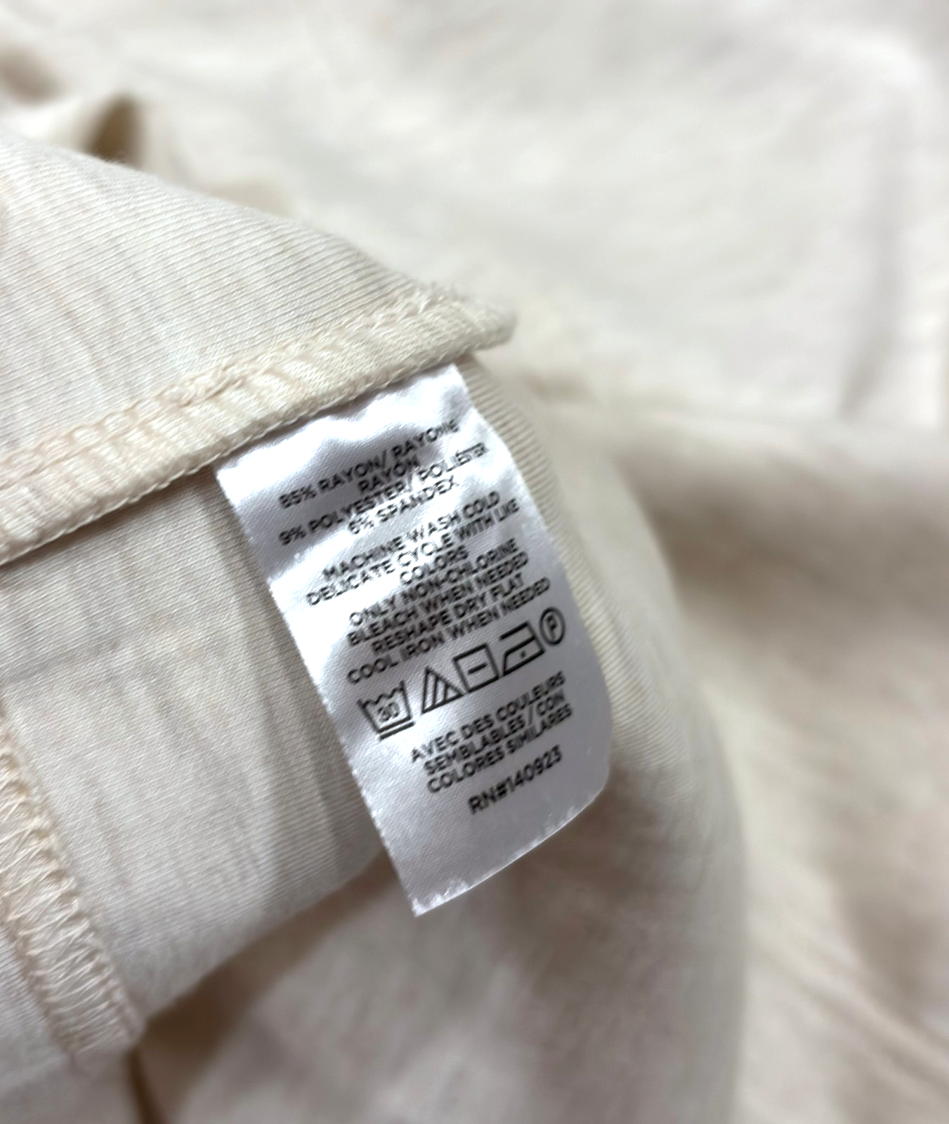 Lou & Grey Heathered Scubasoft Mini Pocket Dress Cream - XS
