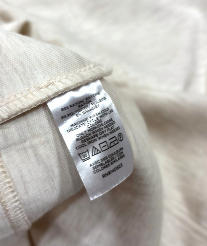 Lou & Grey Heathered Scubasoft Mini Pocket Dress Cream - XS