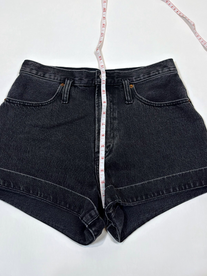 Abercrombie & Fitch Natural Rise Jean Shorts Black Denim - 28 / 6
