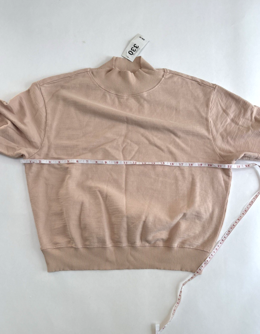 Adriano Goldschmied AG Pullover Mock Neck Sweatshirt Rose Pink - S