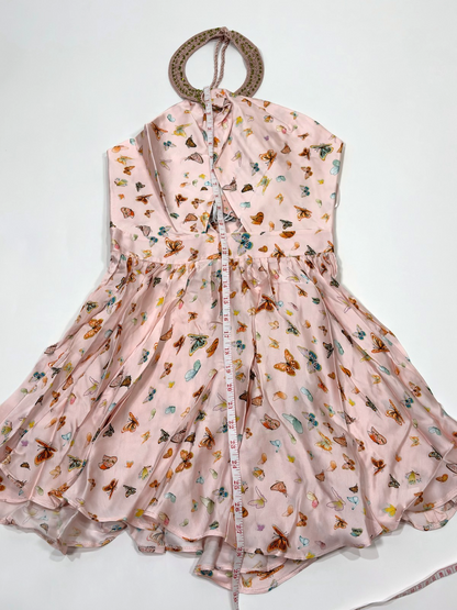 My Beachy Side x Emily in Paris Butterfly Halter Mini Dress Pink - M