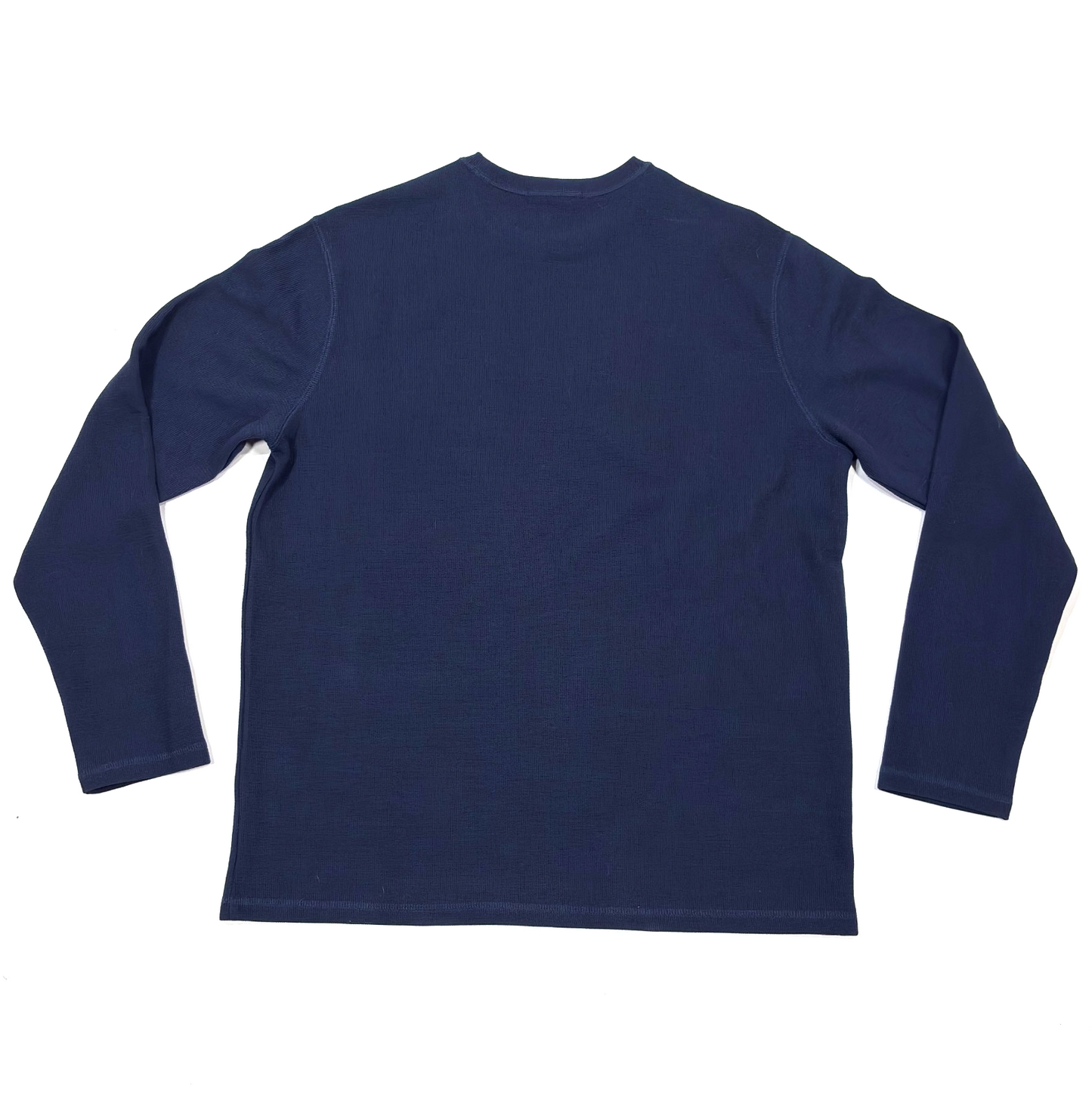 Banana Republic Waffle Knit Navy Long Sleeve Shirt - L