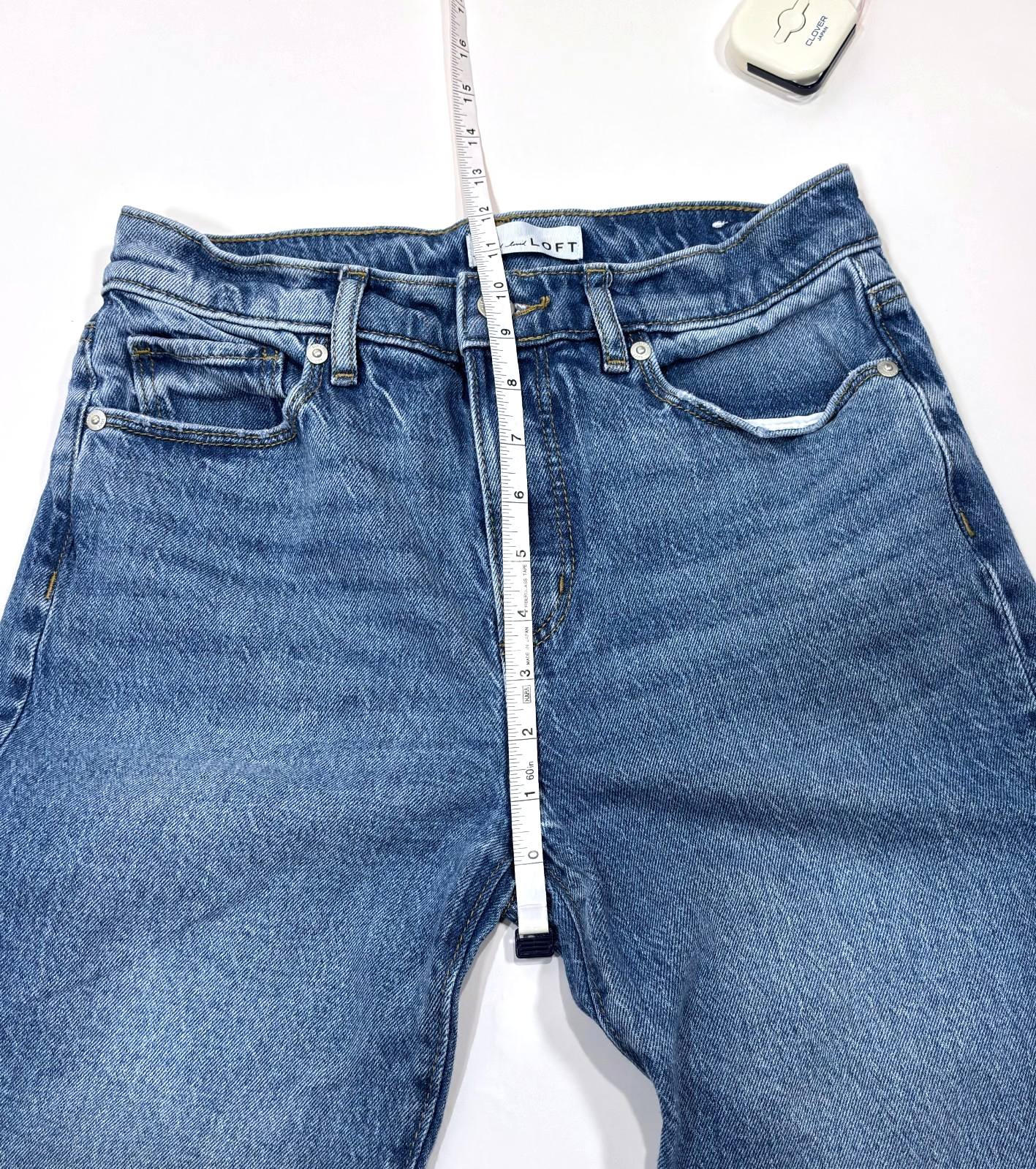 Loft The Wide Leg Jeans Medium Wash - Size 0/25