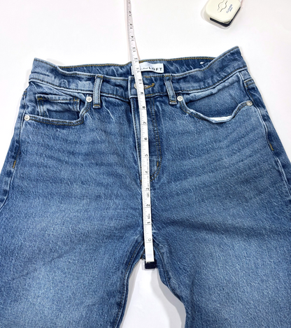 Loft The Wide Leg Jeans Medium Wash - Size 0/25