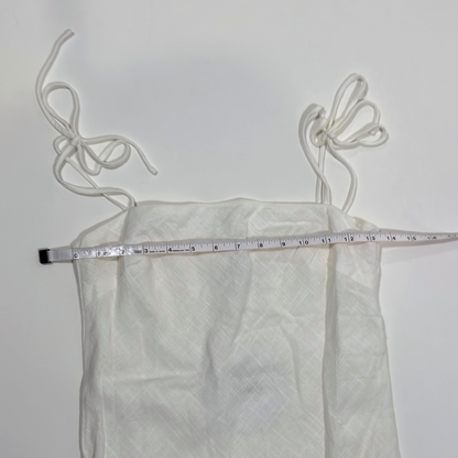 Princess Polly Eleni White Midi Dress Tie Shoulder - 2
