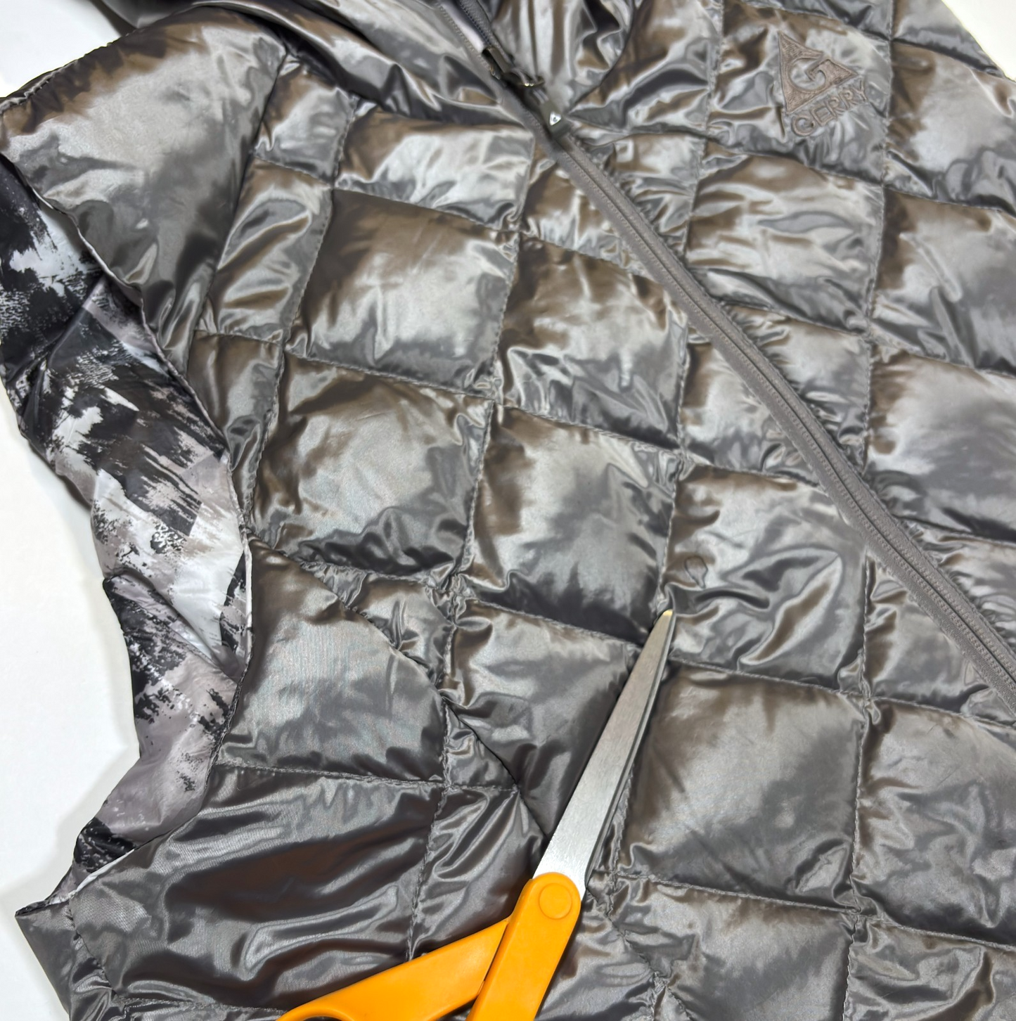 GERRY Reversible Hooded Quilted Puffer Down Vests - Lot of 2 - L