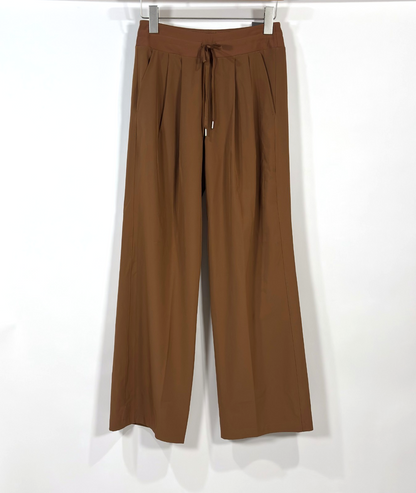 Calia TrueLight Wide Leg Pants Rocky Mountain Brown Mid Rise - XS