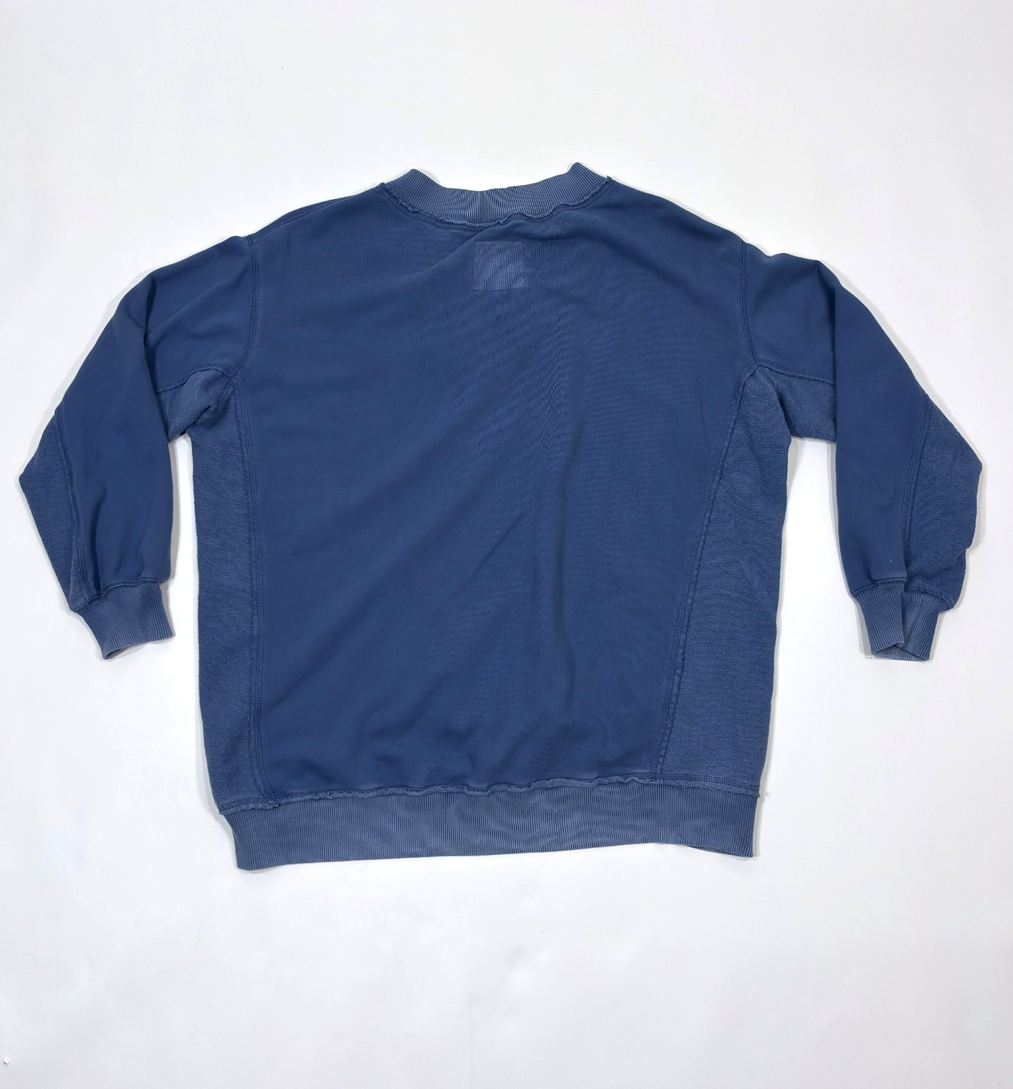 Aerie Oversized Sweatshirt V Neck Sweatshirt Blue - S