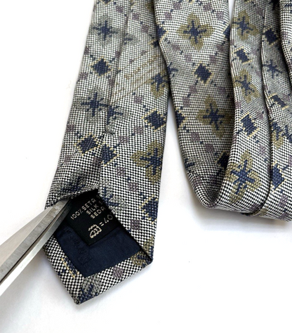 Ermenegildo Zegna Silk Floral Neck Tie Italy 3.5"