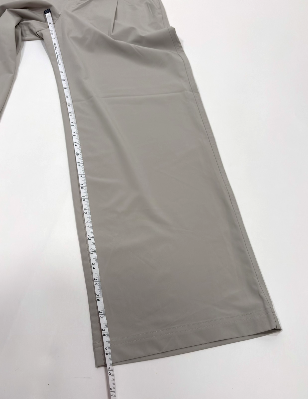 Lou & Grey Wanderweave Wide Leg Stretch Pleated Trouser Pants Grey - XS