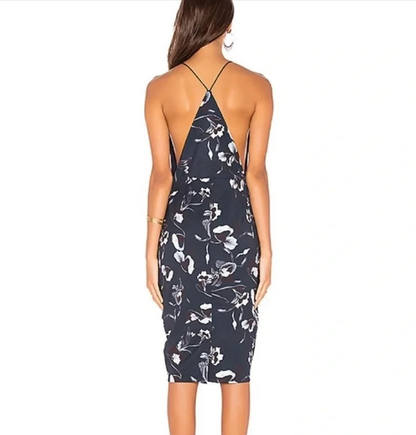 Airlie Isolla Bella Halter Midi Dress Navy Floral Revolve - 6