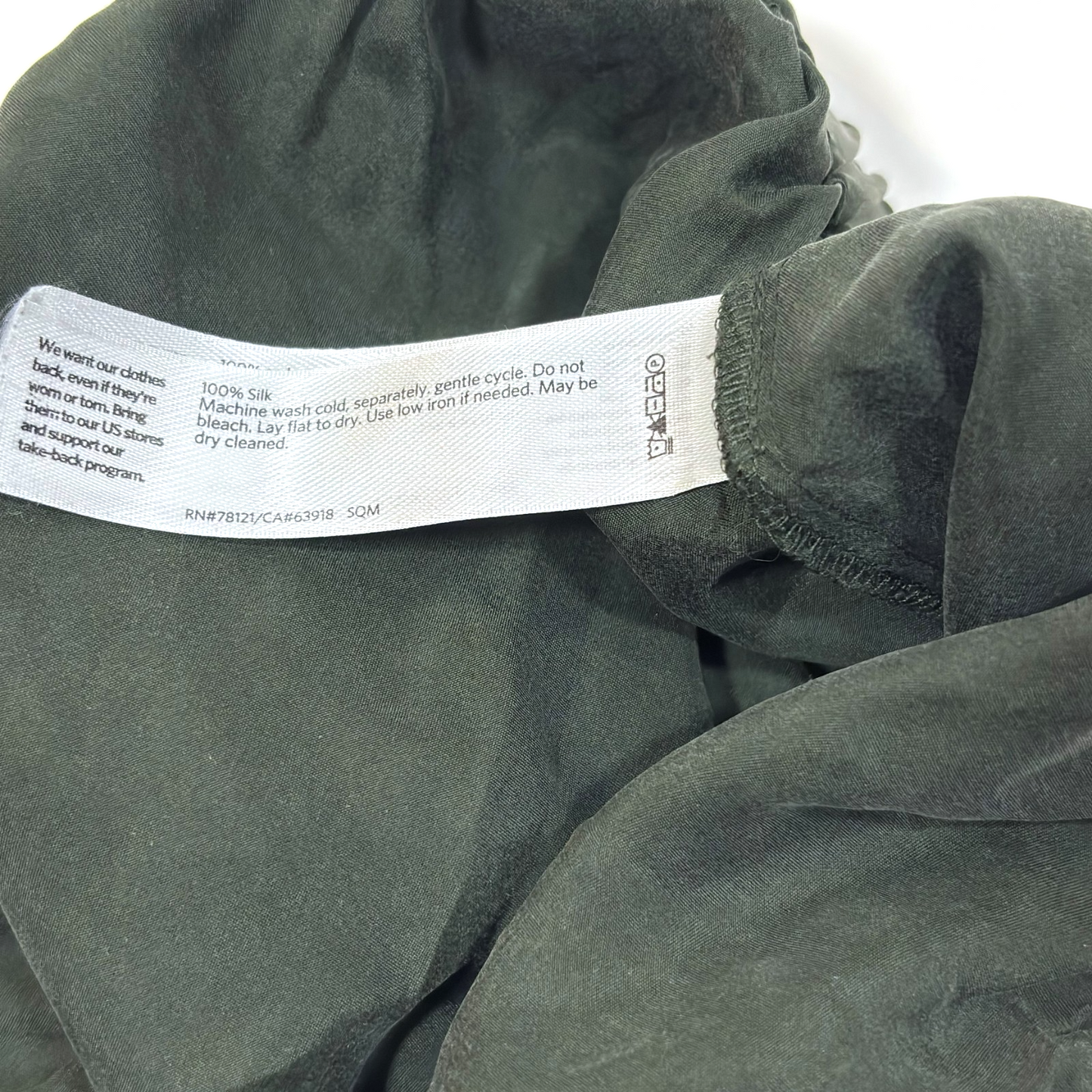 Eileen Fisher System Silk Wide-Leg Crop Pants Dark Forest Green - XL