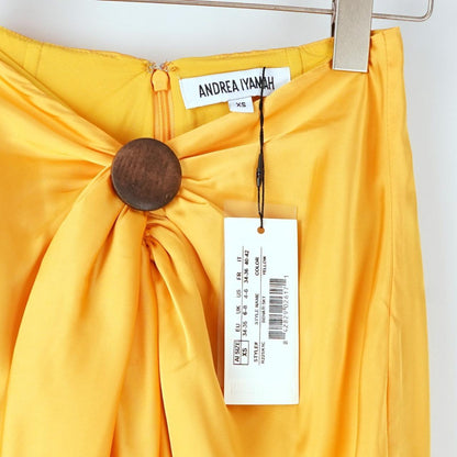 Andrea Iyamah Women's Yellow Skirt