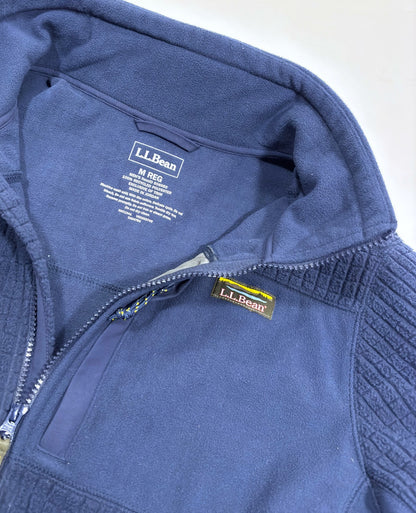 LL Bean Fleece Mountain Classic Zip Up Jacket Navy - M