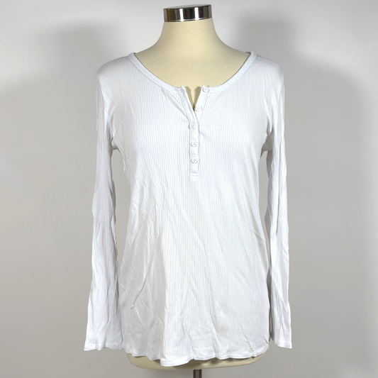 STORQ Long Sleeve Basic Henley Maternity, Postpartum, Nursing Top - XL