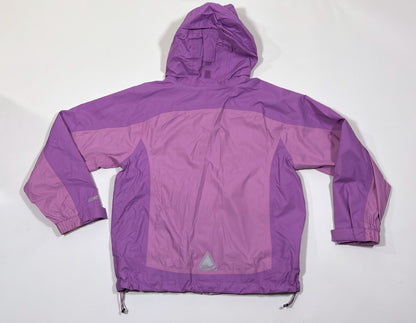 LL Bean Girls Rain Jacket Windbreaker Hoodie Purple - Kids 14-16