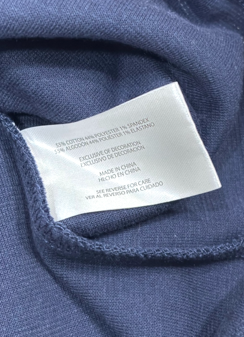 Banana Republic Waffle Knit Navy Long Sleeve Shirt - L
