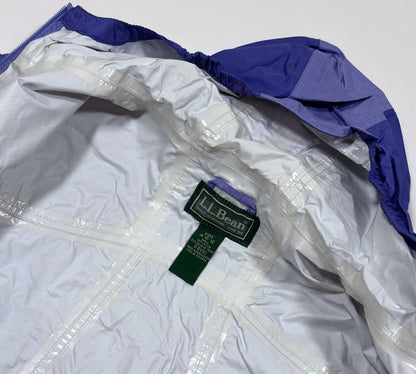 LL Bean Rain Coat Jacket Windbreaker Hoodie Blue - Kids 10-12