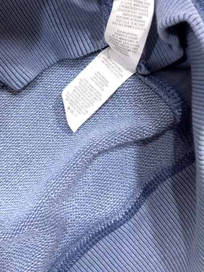 Aerie Oversized Sweatshirt V Neck Sweatshirt Blue - S