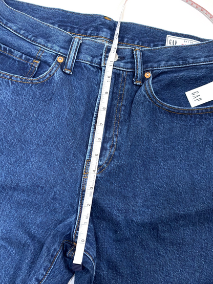 Gap Baggy Fit Dark Wash High Rise Mom Jeans Straight Leg - 29