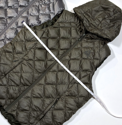 GERRY Reversible Hooded Quilted Puffer Down Vests - Lot of 2 - L