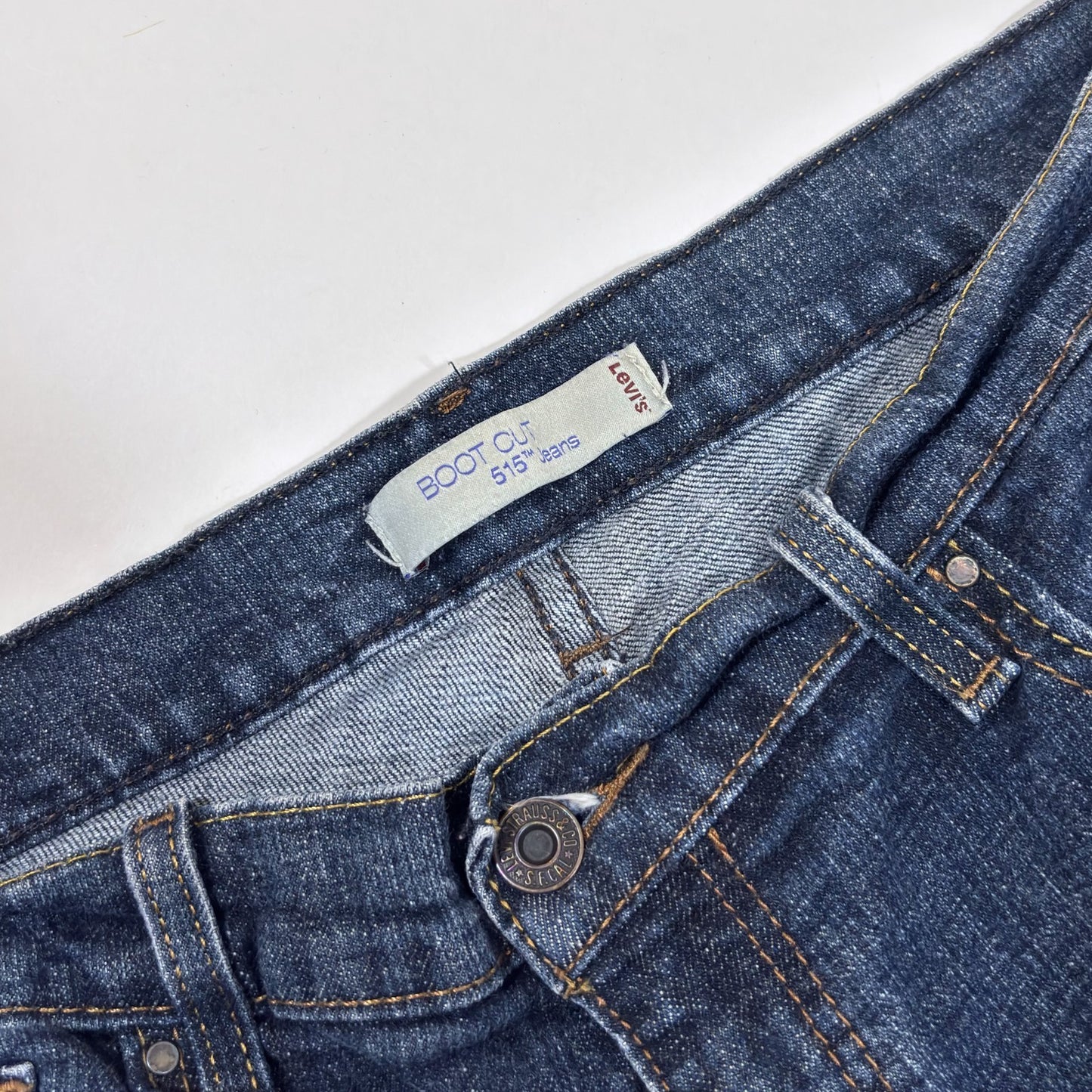 Levi's 515 Bootcut Jeans Mid Rise Dark Wash - 12L